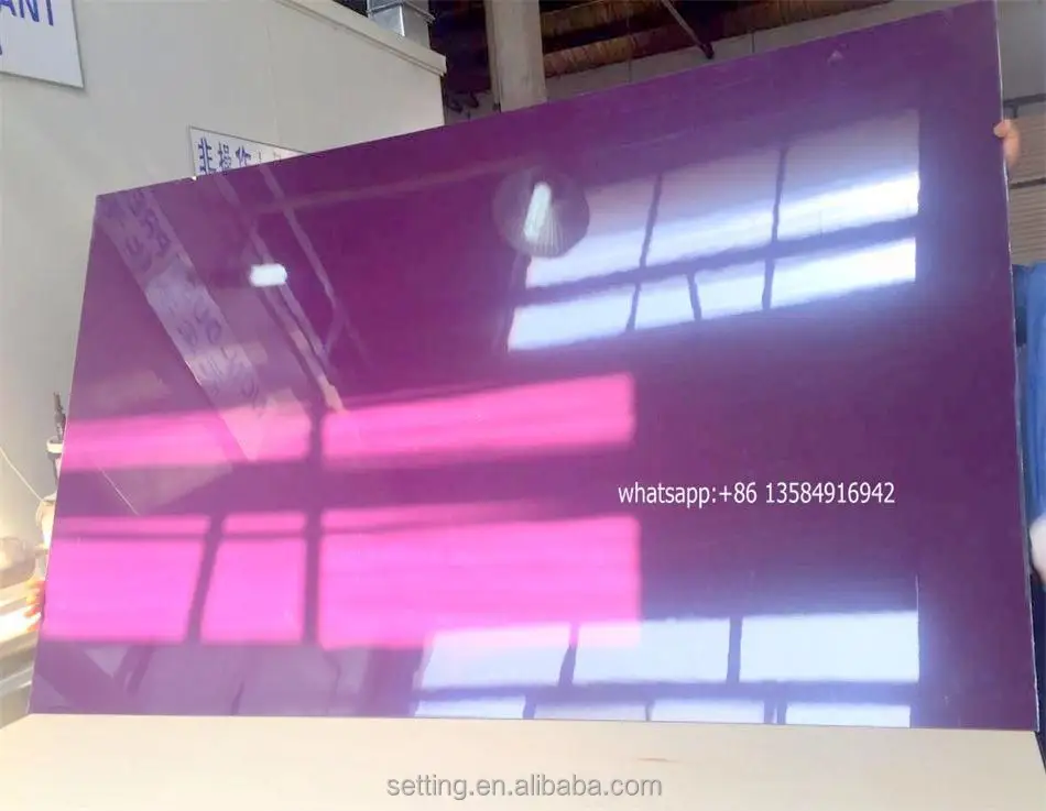 4ft x 8ft acrylic sheet laminated mdf board for TV Cabinet