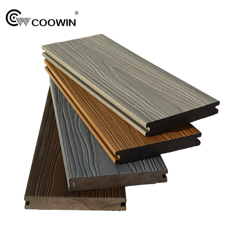 Co-extruded WPC Decking Garden Piscina Other Boards Waterproof WPC Floor Tile Timber Laminate Flooring