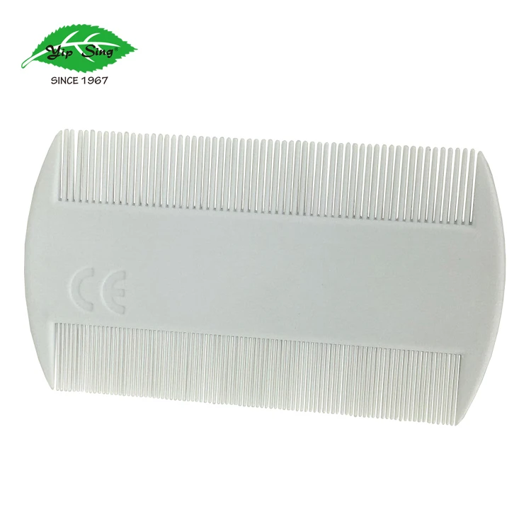 White Durable Double Sided Nit Combs for Head Lice Comb