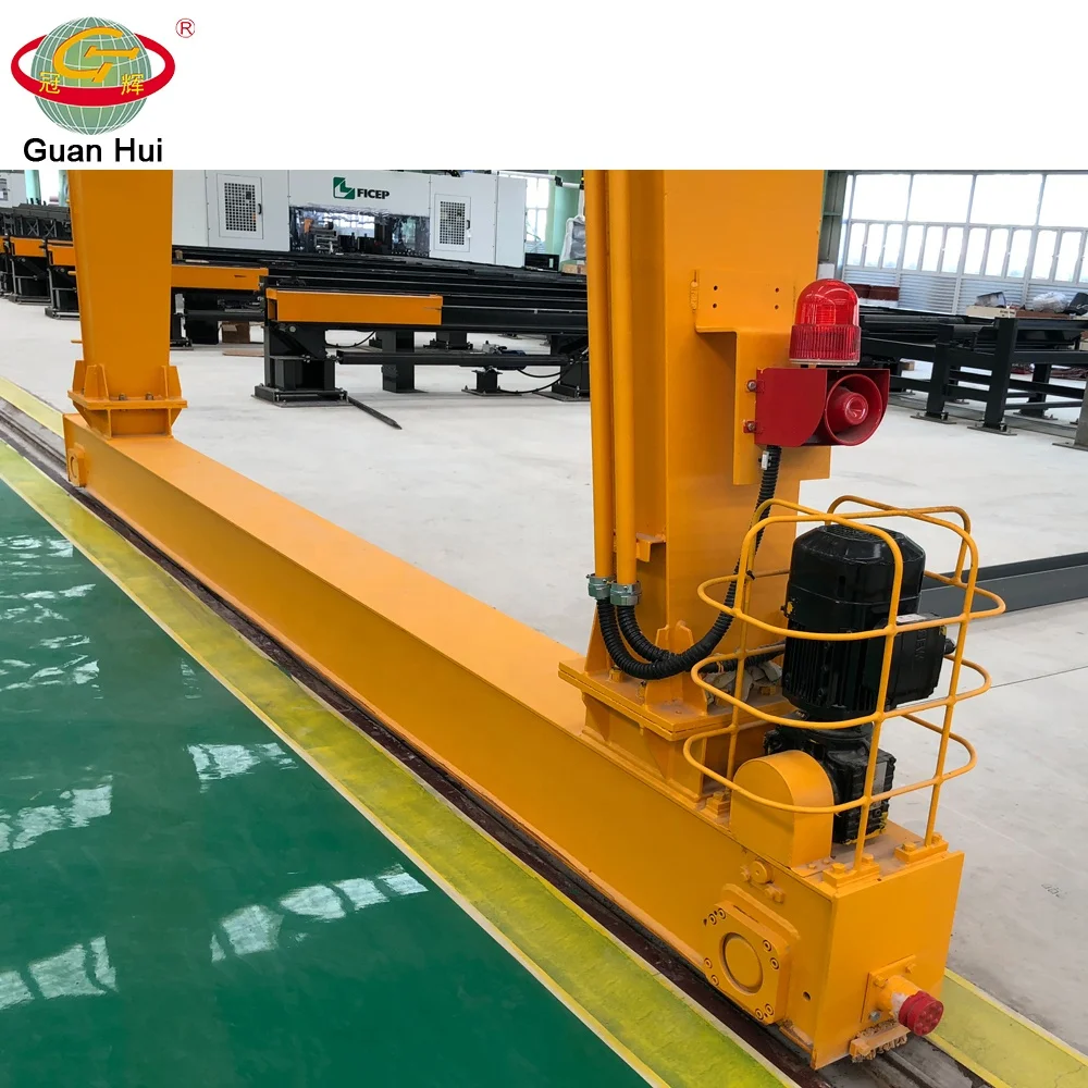 
europe style 4 wheel single girder gantry crane with hoist 