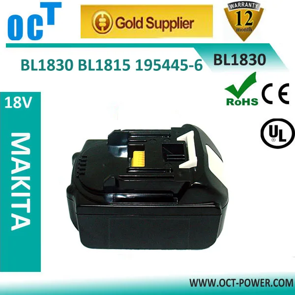 мощность инструмента li-ion батареи makita 18v 3000 мач электрическая bl1830 замена