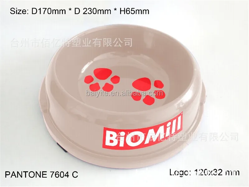Круглая Экологически чистая пластиковая миска для собак и кошек