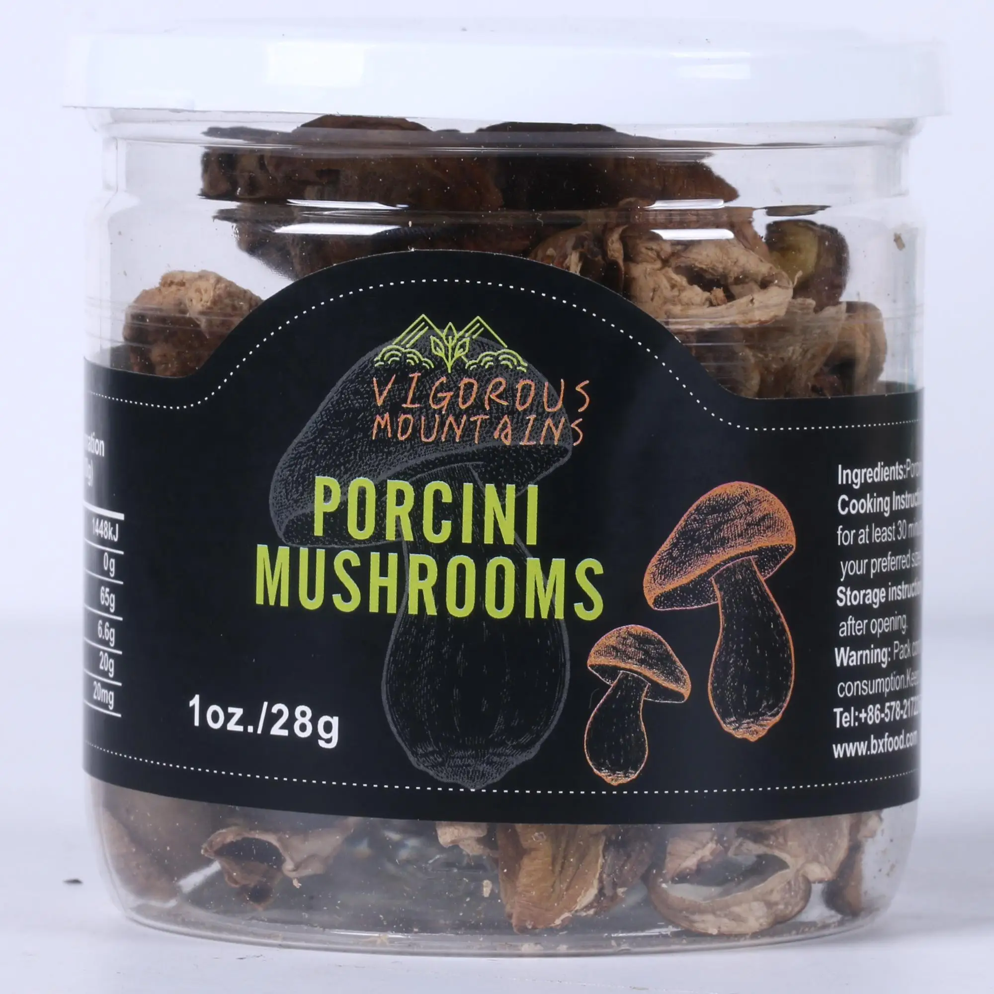 
Dried canned boletus mushrooms 