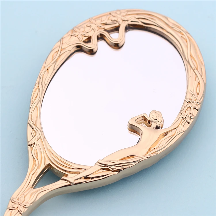 Hand Vanity Mirror Princess Mini Make-up Blue Crystal Mirror Symbol Sailor Moon hand held metal cosmetic mirror
