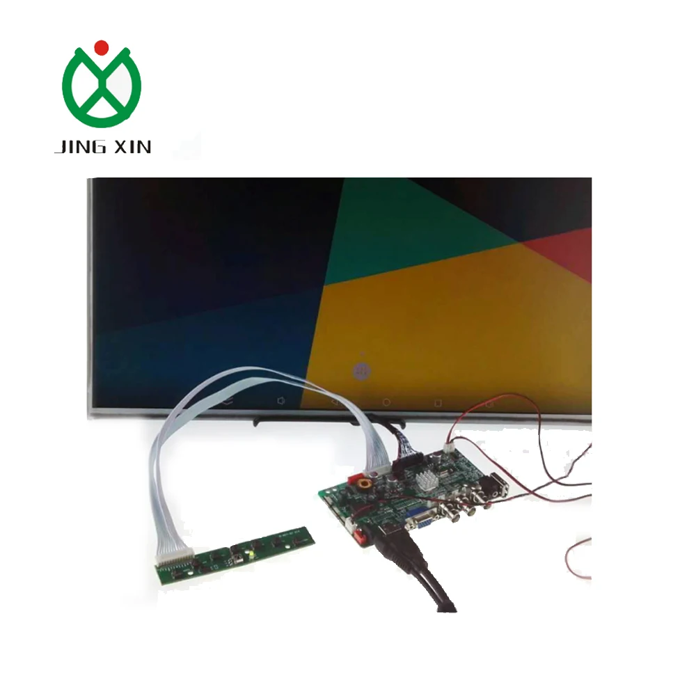 V59 LCD monitor driver board BNC + VGA + HMI + USB + BNC with LED constant current boost board