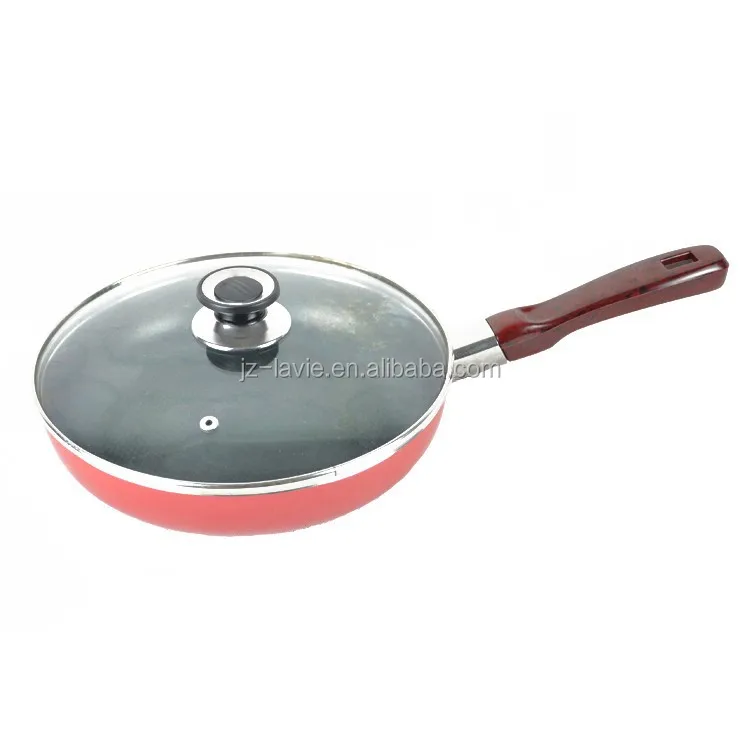
hot sell cheap Aluminum alloy Nonstick Frying pan with glass cover 