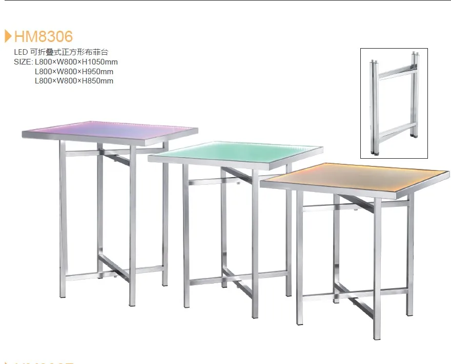 Hotel Buffet Table with LED light