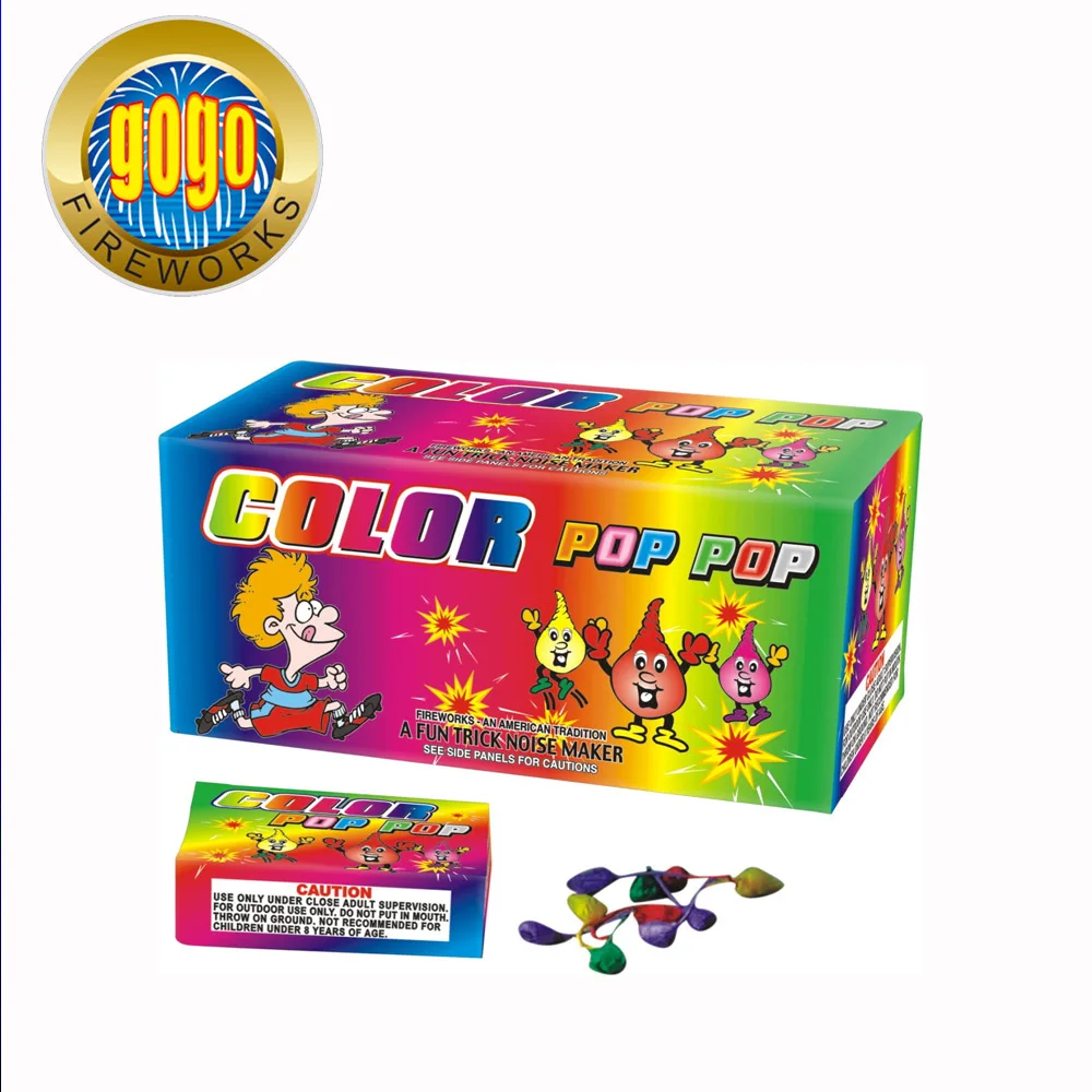Цветной поп-поп, игрушка, фейерверк, фейерверк, новинка, китайский крекер, фейерверк хорошего качества