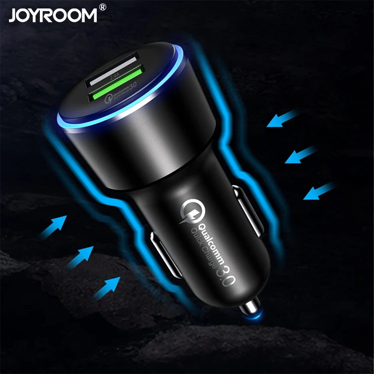 
Joyroom 2.4A Dual Usb Car Charger Fast For Android Car Charger Adapter Qc 3.0 