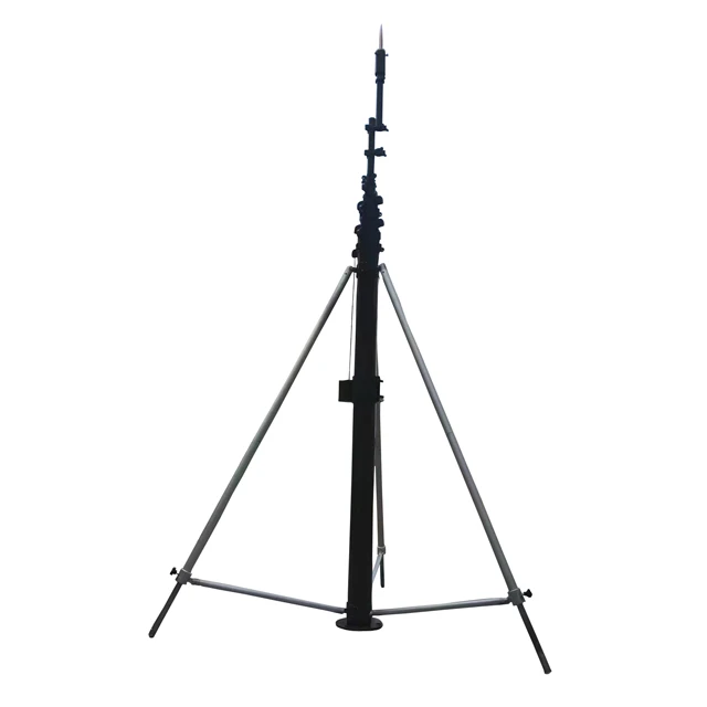 
Xuedian portable manual hand lifting winch pole telescopic mast 