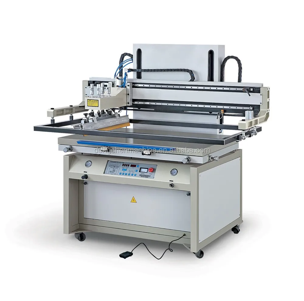 Manual type plastic bag sheets screen printing machine