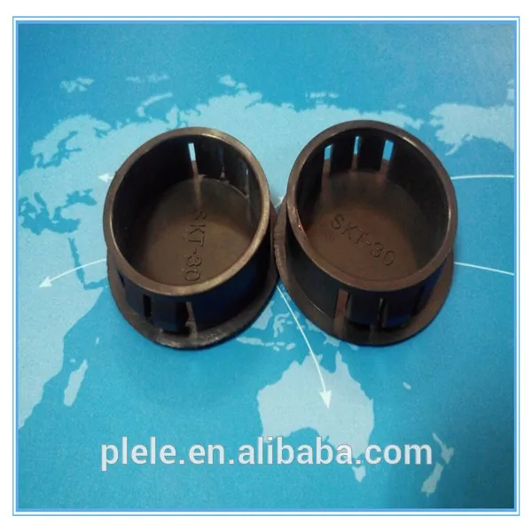 Black color Nylon plastic cable end cover hole plug