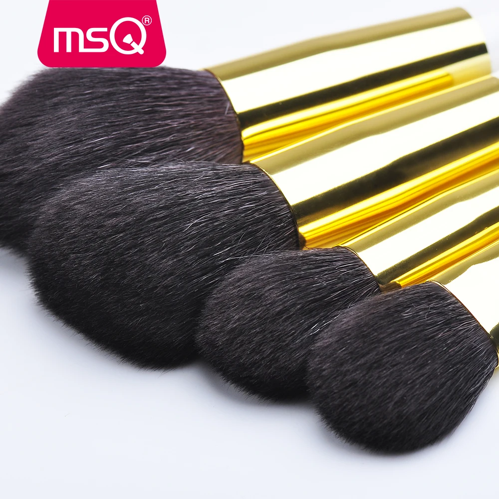 MSQ 18pcs new style white make up brush set with goat hair professional makeup brushes