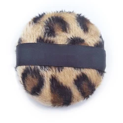 Factory wholesale 2019 New Arrival  Beauty Cosmetic Makeup Powder Puff Leopard Print lovely Fluffy puff