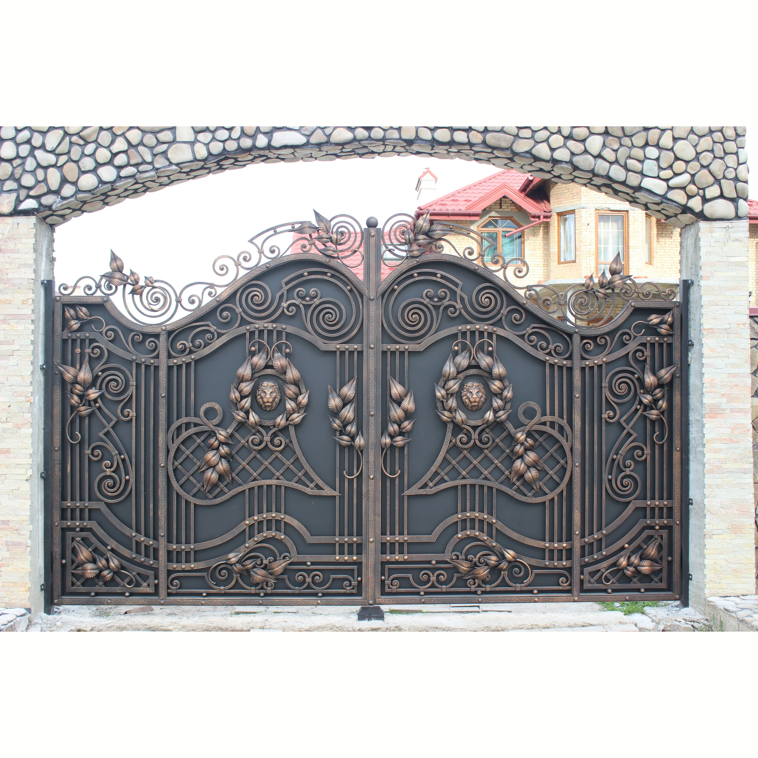 Main Gate Designs Wrought Iron Main Gate Grill  Design