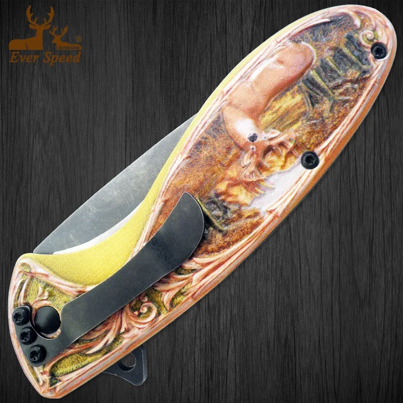 High class folding pocket camping pocket folding tactical knife survival tool