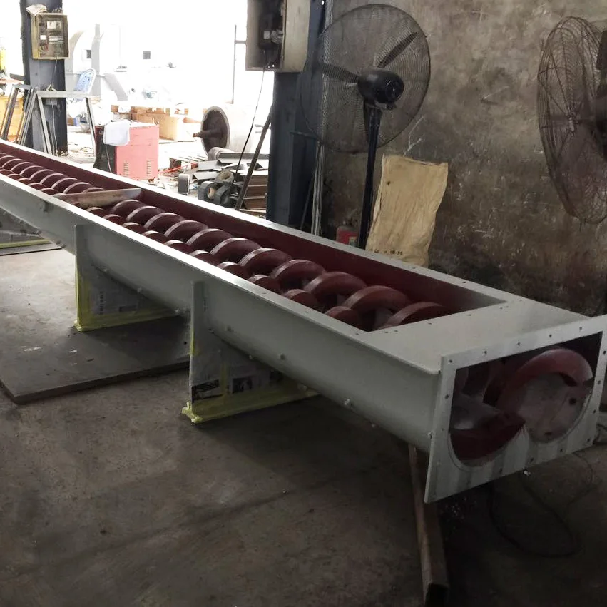 Carbon steel shaftless auger screw conveyor for sale