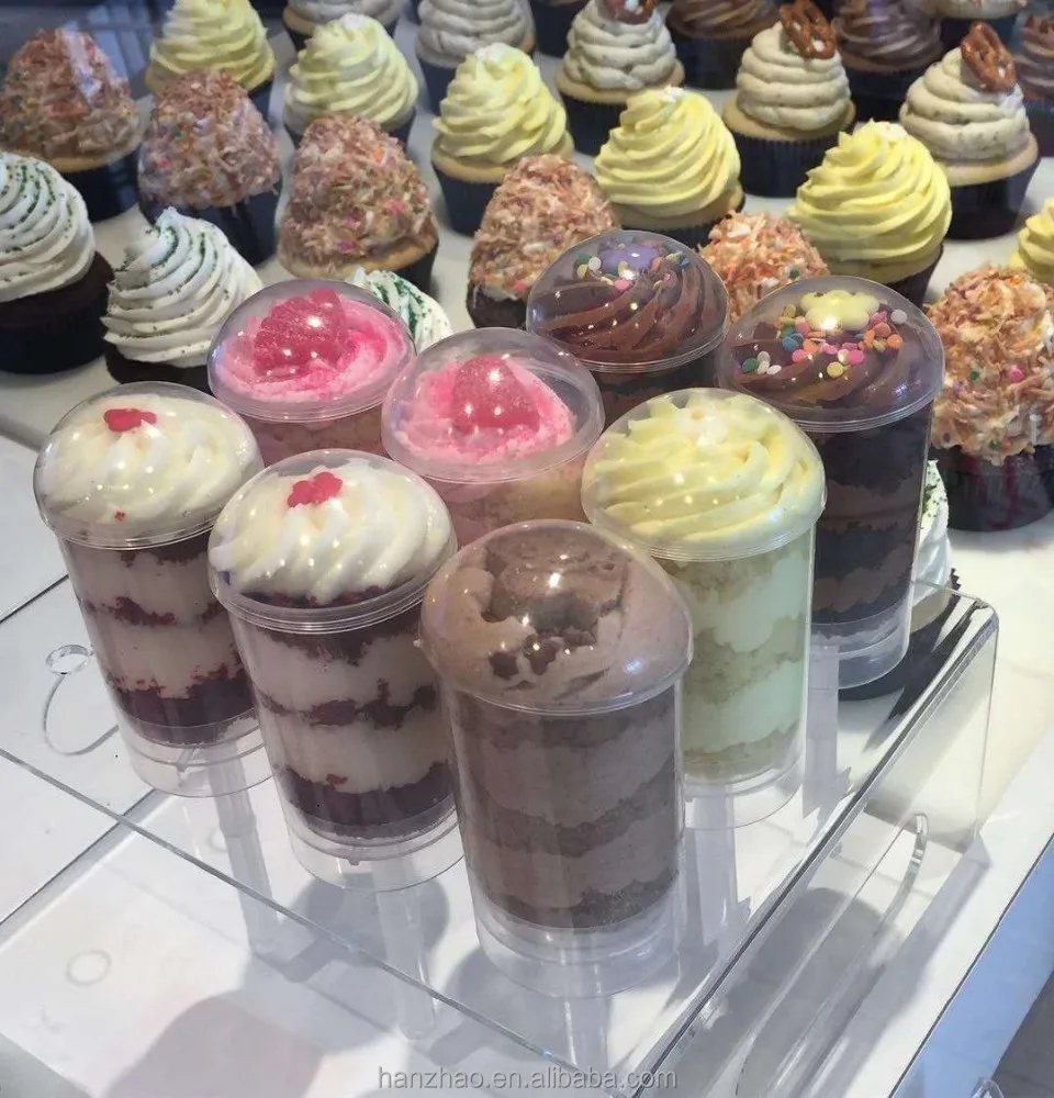 Wholesale Confetti Pop Push Ups Cake Push Pop Containers Plastic Round Shape Push Pops