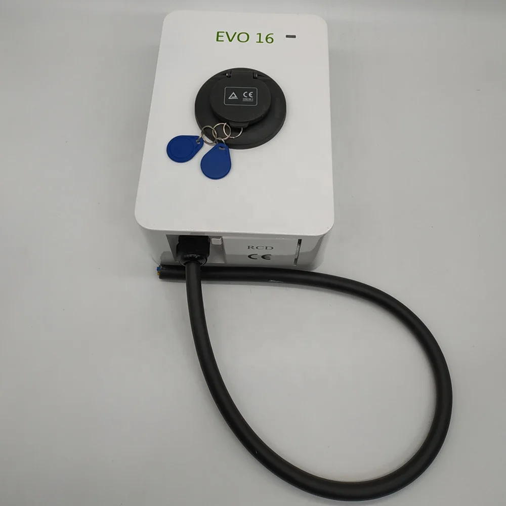 Зарядное устройство для электромобилей, 3,3 кВт, 230 В, 16 А, зарядная станция для электромобилей переменного тока с разъемом типа 2 и RCD типа B, зарядная батарея для электромобилей, OEM