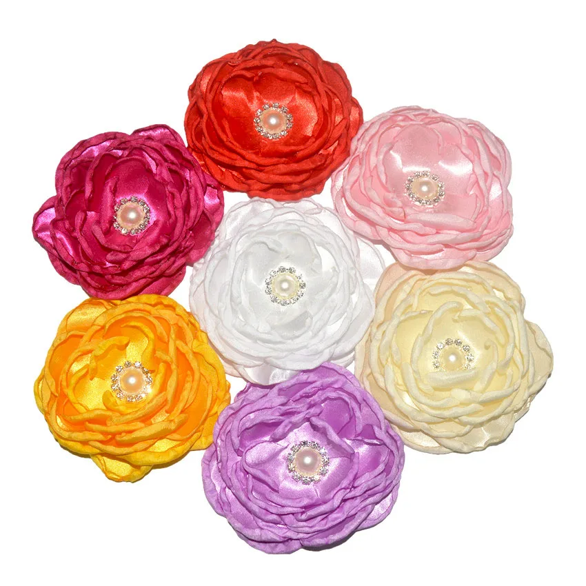 High-grade 7-layer hand-made chrysotile baked lace sticky drill foreign trade headwear accessories 22-color spot