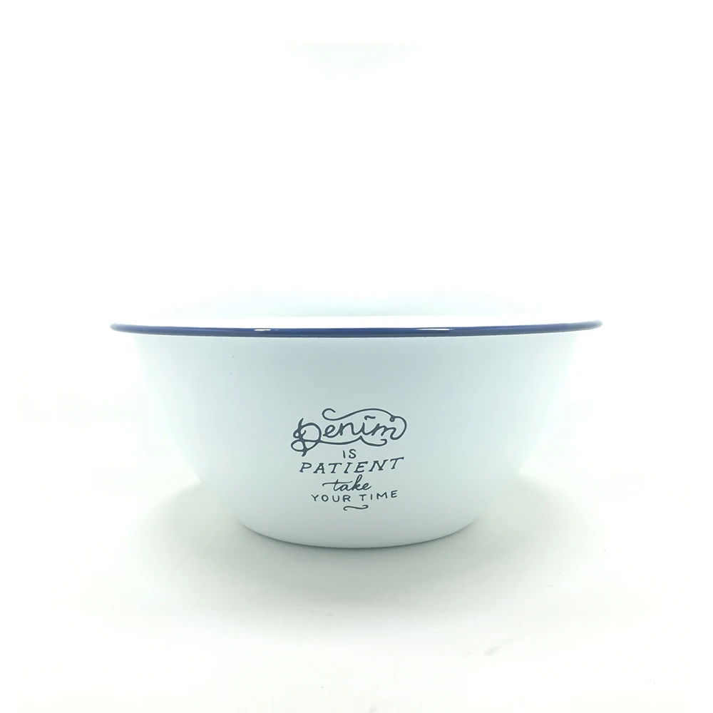 Factory direct logo customized enamel bowl