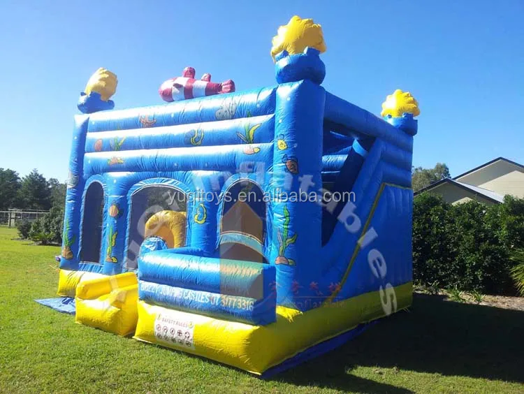 Hot Sale Inflatable Bounce House Under The Sea Jumping Castle Inflatable Combo Slides