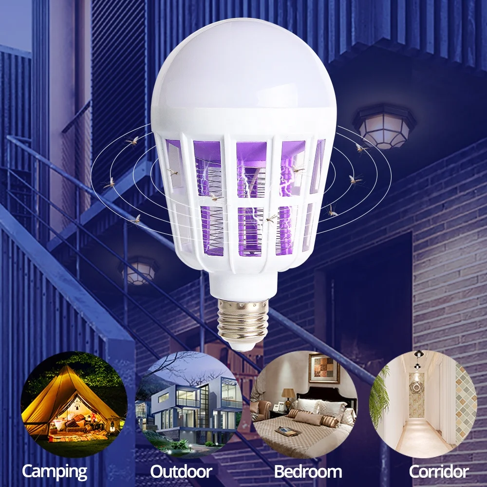 E27 LED Bulb fly mosquito killer lamp led trap