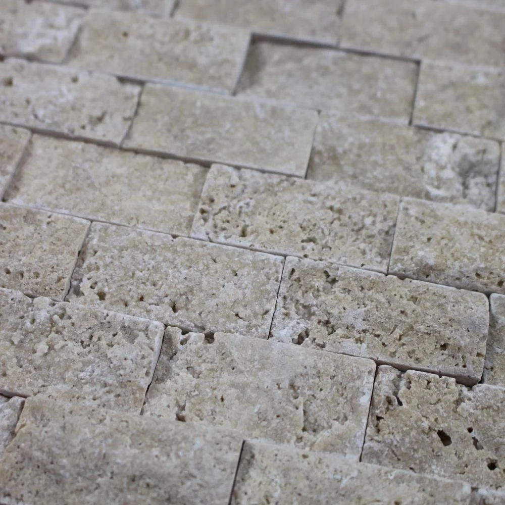 
Decorstone24 Cheap Price Turkish Travertine Marble Wall Siding Cladding Mosaic Tile With Split Finish 