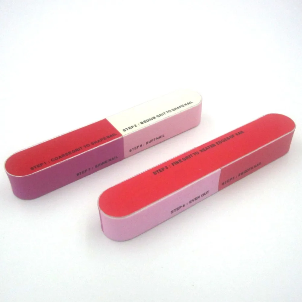 Cheap Nail Art Sanding Files Buffer Block Curve Nail Buffer 7 Side Nail Buffer