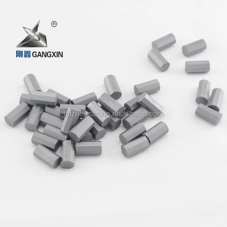 high quality k30/k40 gangxin carbide Oblique octangle tips for geological exploration tungsten carbide tips sanxin