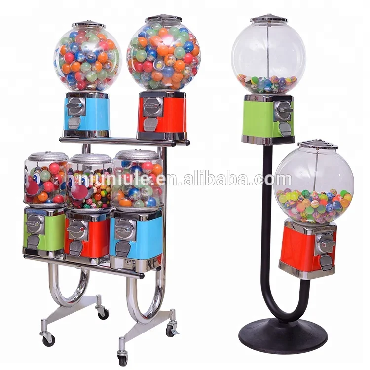 Factory price candy / bouncy ball /gumball machines with stand