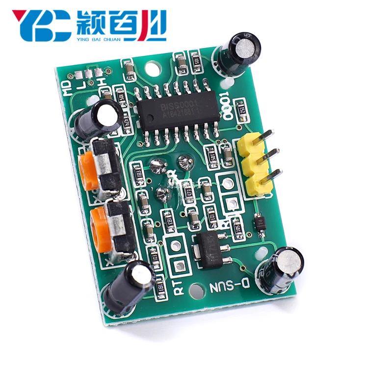 Adjust IR Pyroelectric Infrared PIR HC-SR501 Sensor Module HC-SR501 Green