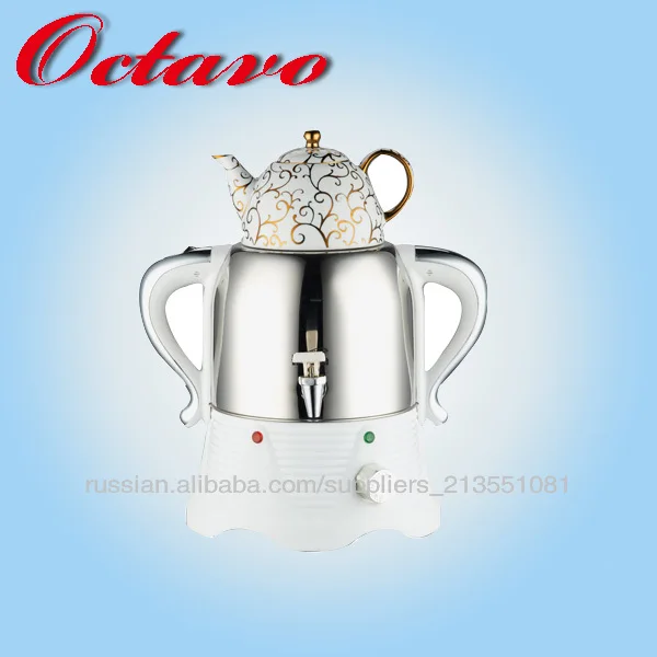 Электрический самовар(Корпус из нержавеющей стали,Керамический чайник.)