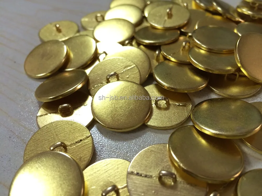 Металлические пуговицы с хвостовиком, золотистого цвета