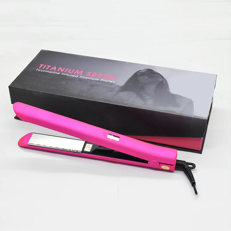 Titanium with tourmaline infused Fastest heat-up and recovery hair straightener curler