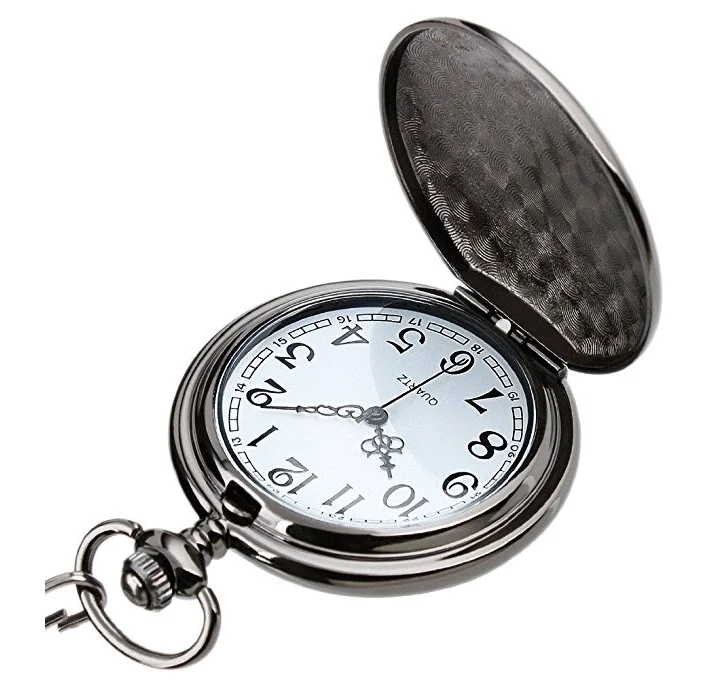 Customize Silver Gold Antique Japan Movt Wholesale Quartz Pocket Watch