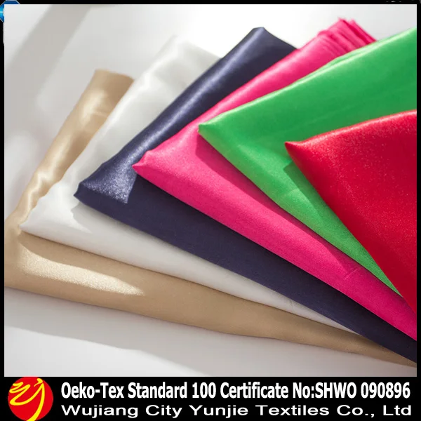 Cheap 100% Polyester Stretch Satin Fabric