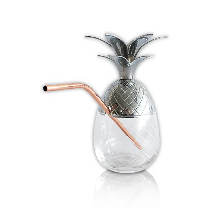 Ананас стакан золото кружки для московского Мула из нержавеющей стали чашка бокал коктейлей вина стеклянная панель инструментов 902082