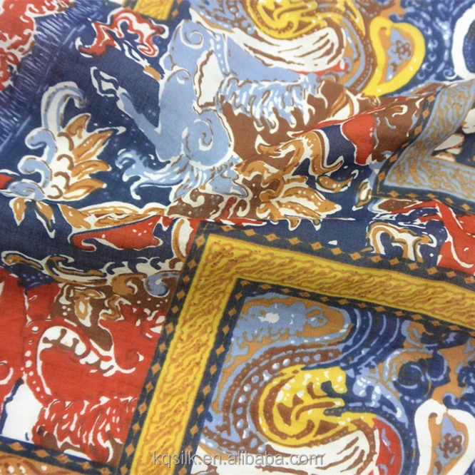 
Printed cotton silk fabric/silk cotton blend fabric 