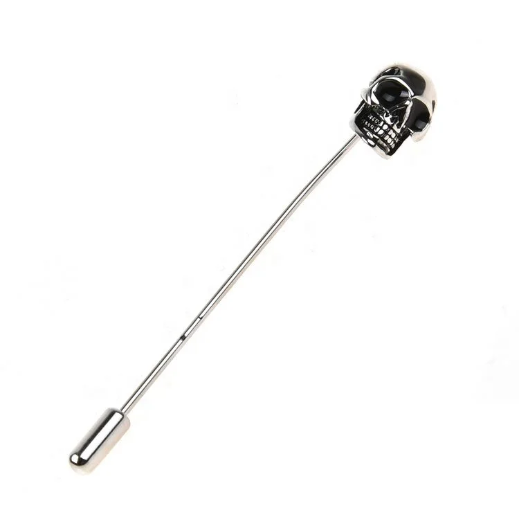 
3D shull Skull funny gold deer brooch pins for men Metal Lapel Pin 