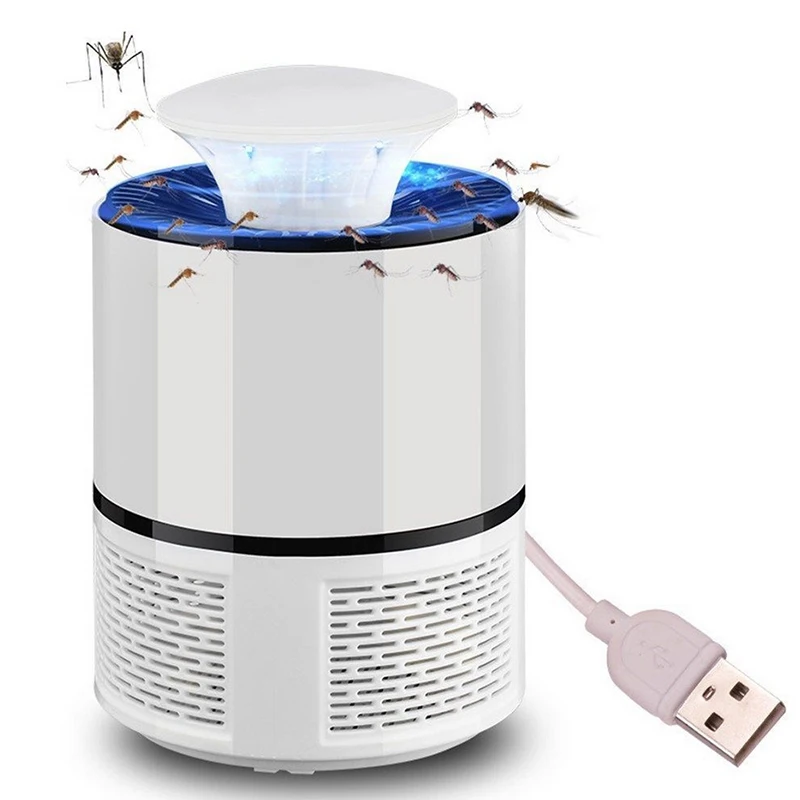 Семейный USB УФ светодиодный свет ультразвуковой моли муха насекомых Электрический убийца комаров лампа