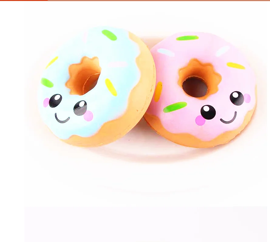 Мягкие симпатичные цветные пончики Mskwee мягкий медленно Восстанавливающий форму кулон ремешки для телефона эластичные сжимаемые детские игрушки новый год Рождество дети
