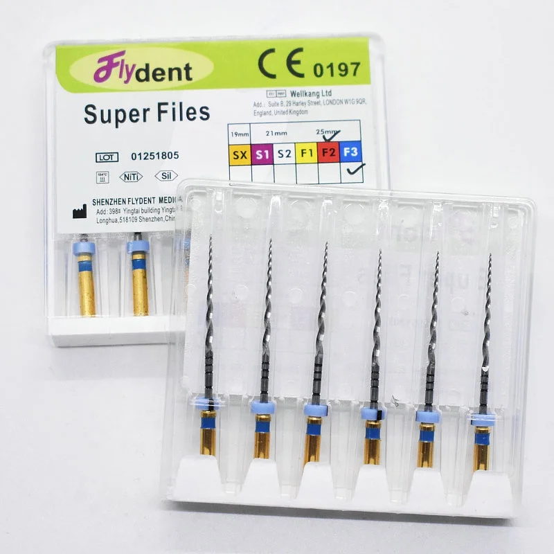 dental instrument rotary super files engine golden files heat activation dental tool for dentist material
