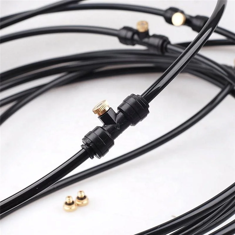 IRP15100 6M Patio Water Misting Cooling System With 6pcs Brass Nozzles Mist for Outdoor