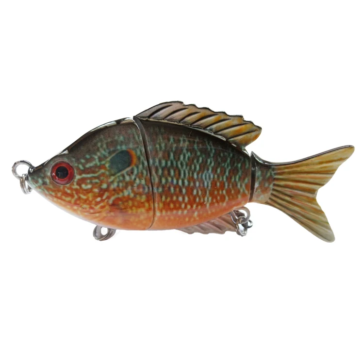 Hot Popular Multi 3 Section Jointed Swimbait Bluegill Fishing Lure