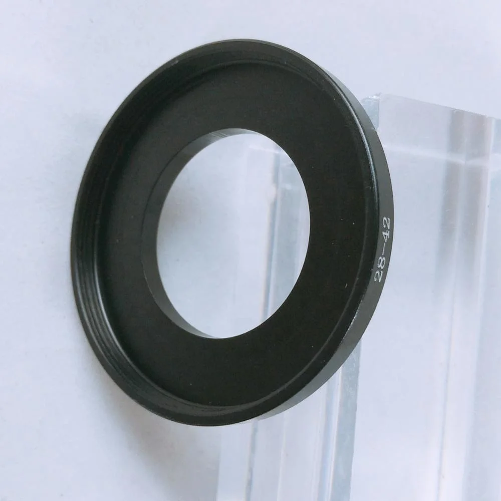 massa  digital camera accessories aluminum alloy CNC machining 28mm to 42mm step up ring from 28mm-42mm lens filter adapter ring
