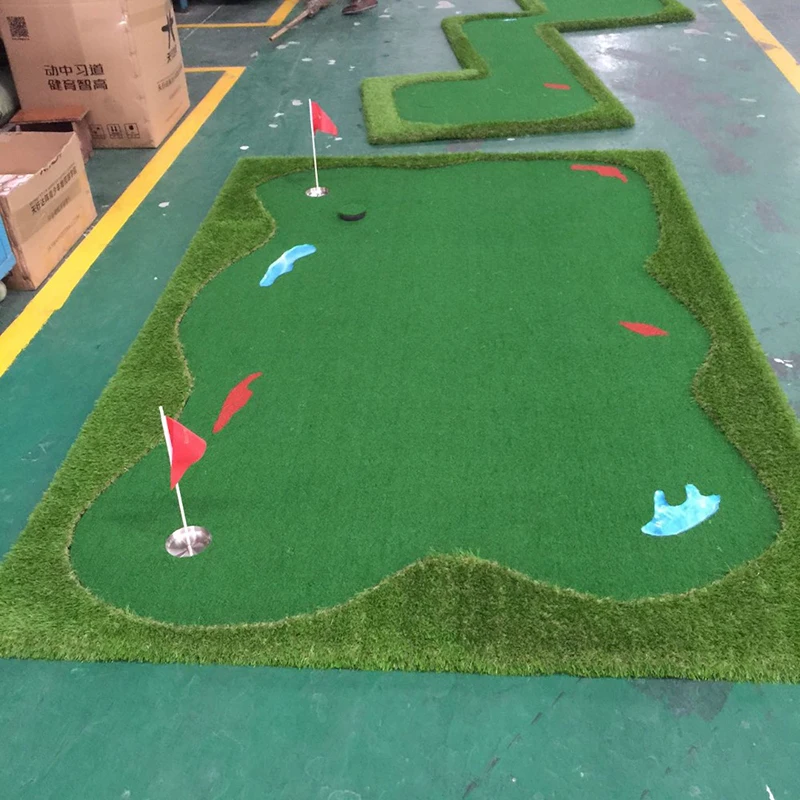 Cheap and Professional international field SGS golf putting green mini golf carpet grass Artificial Green matTurf for Golf Field