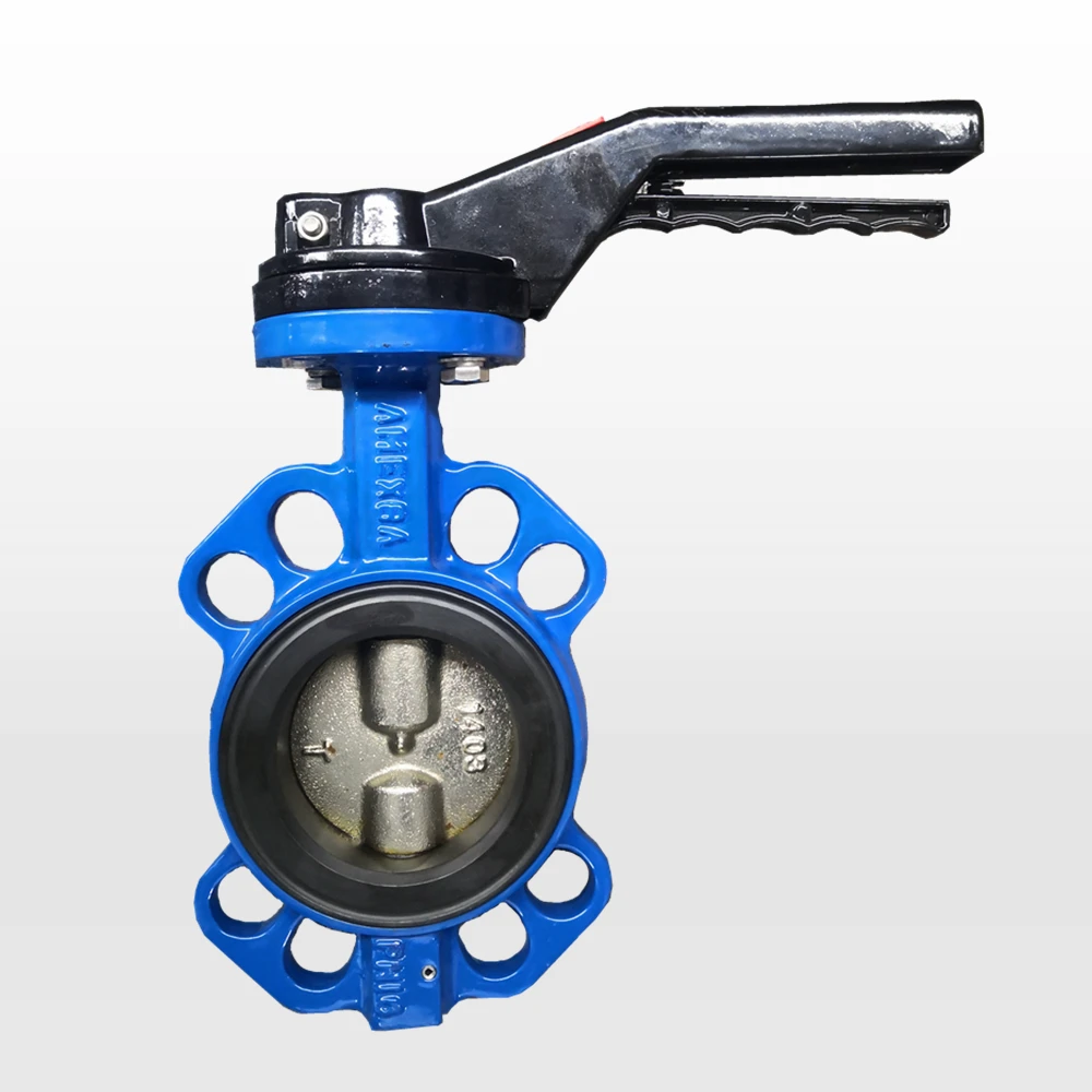 BS 5155 butterfly valve with wafer connection, centerline shaft