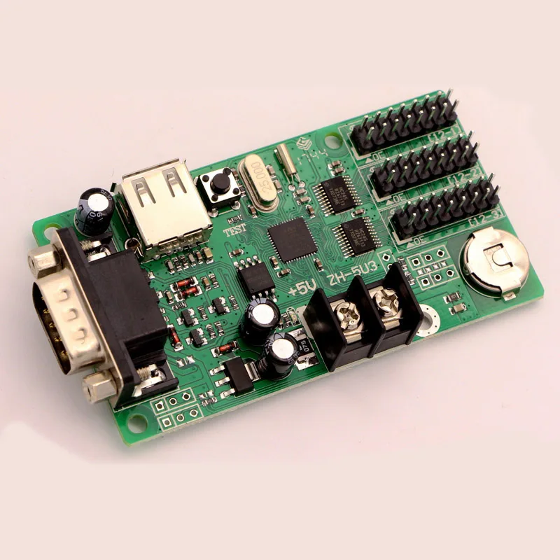 ZH-5U3 Super Stable Effects ZH LED Screen 3line USB Control System Cards for Text Display