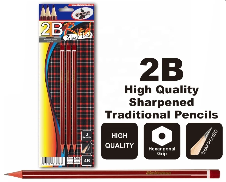 Стандартные Графитовые карандаши 2B 4B 6B